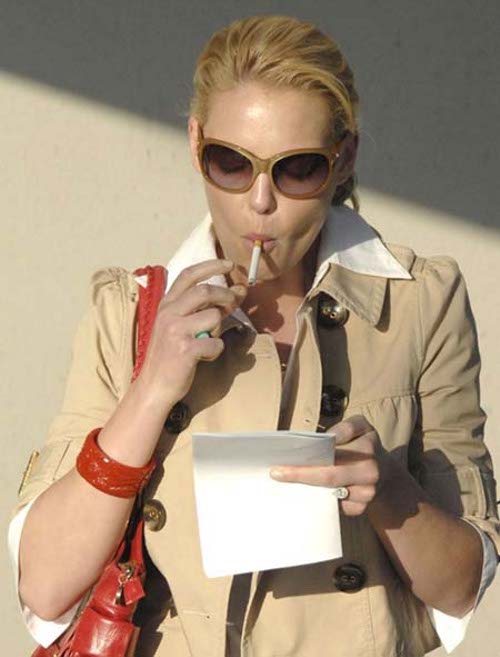 Katherine Heigl Smoking