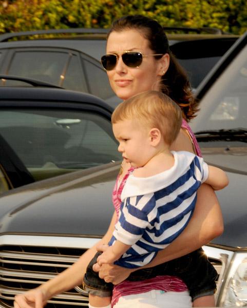 Bridget Moynahan and her romp son John Edward Pictures Photos Bridget Moynahan and her baby son John Edward Pictures Photos